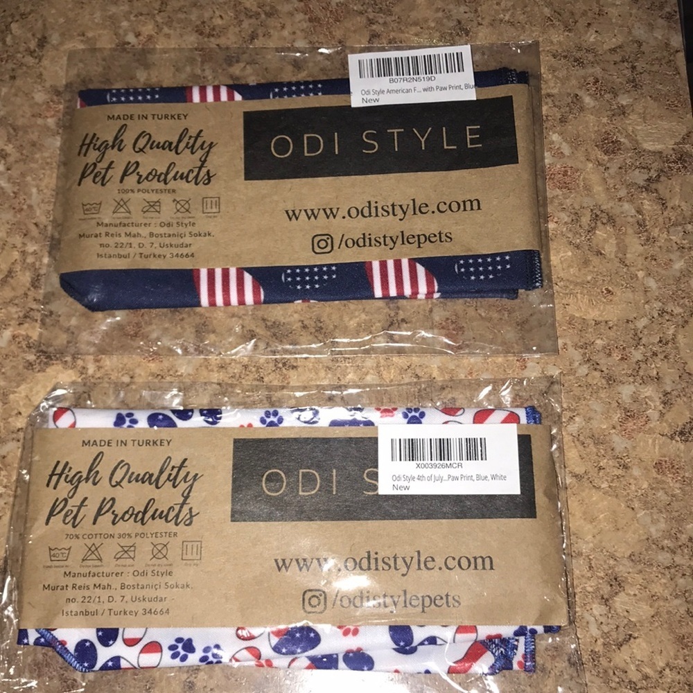 NIP Patriotic Pet Scarves